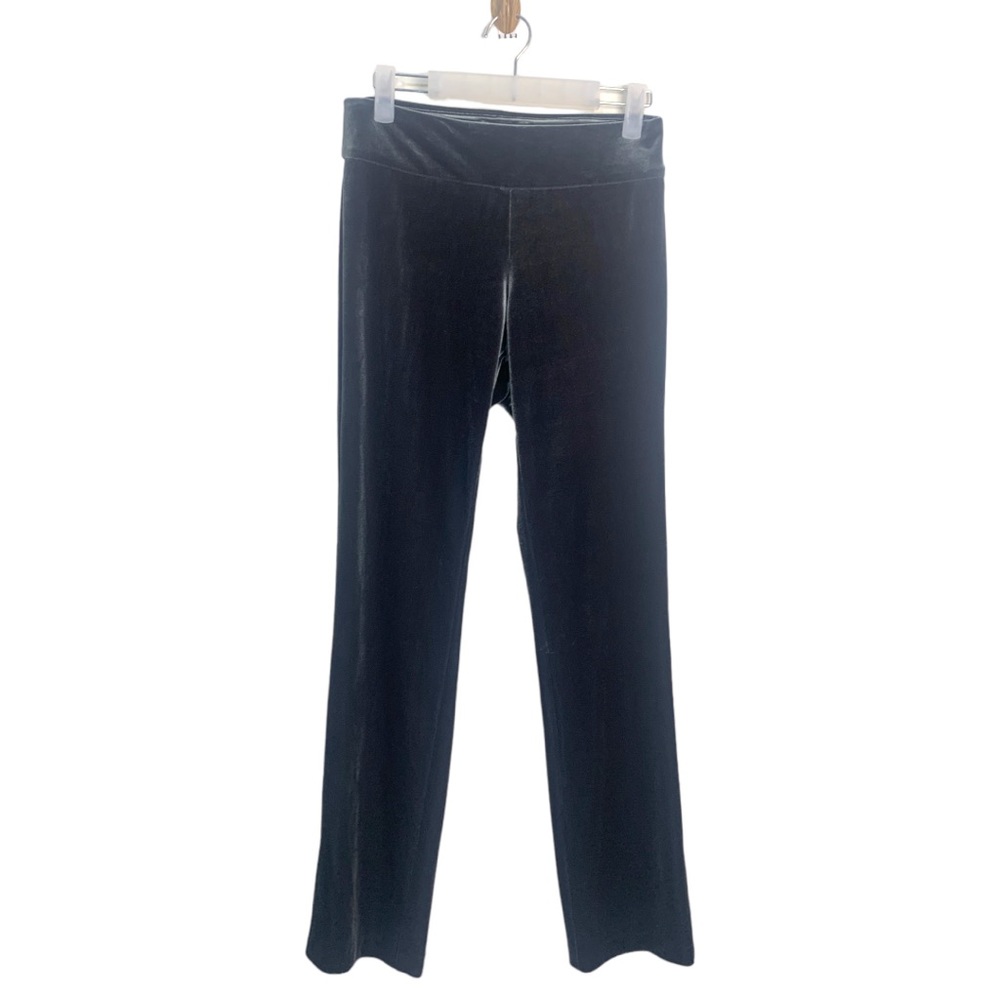 KRAZY‎ LARRY PANTS muted Green Velvet slim fit PULL ON pants sz2